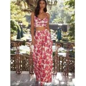 Alamour the Label Monaco Wide Leg Floral Pants Flowy